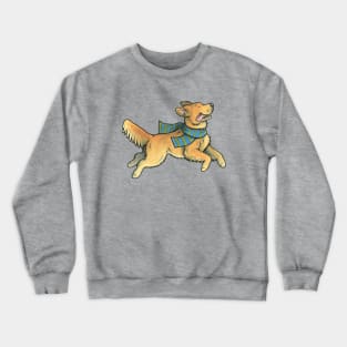 Running Golden Retriever Crewneck Sweatshirt